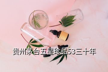 贵州茅台五星珍品53三十年