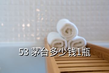 53 茅台多少钱1瓶