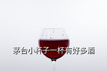 茅台小杯子一杯有好多酒