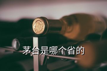 茅台是哪个省的