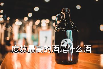 度数最高的酒是什么酒