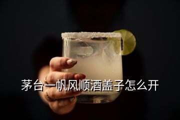 茅台一帆风顺酒盖子怎么开