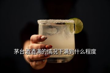 茅台酒酒满的情况下满到什么程度