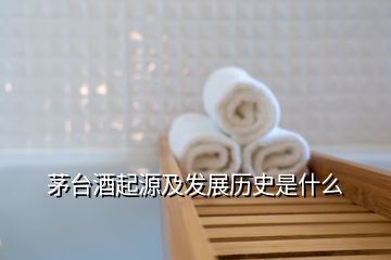 茅台酒起源及发展历史是什么