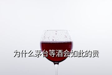 为什么茅台等酒会如此的贵