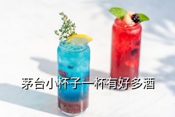 茅台小杯子一杯有好多酒