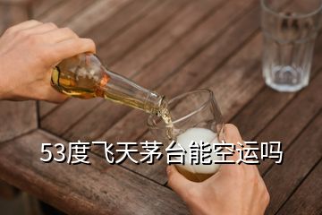 53度飞天茅台能空运吗