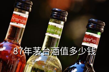 87年茅台酒值多少钱