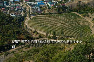 整箱飞天茅台酒回收价格 53度飞天茅台酒回收多少钱