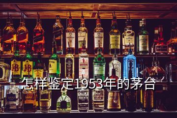 怎样鉴定1953年的茅台