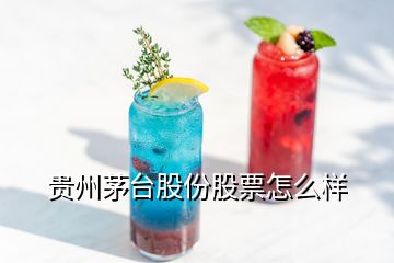 贵州茅台股份股票怎么样