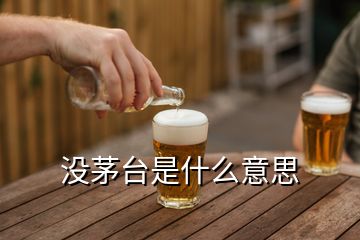 没茅台是什么意思