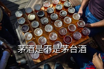 茅酒是不是茅台酒