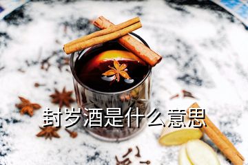 封岁酒是什么意思