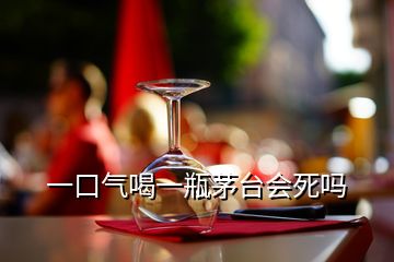 一口气喝一瓶茅台会死吗