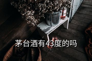 茅台酒有43度的吗