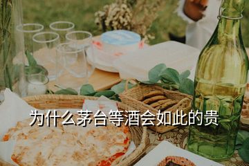 为什么茅台等酒会如此的贵