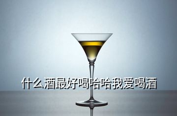 什么酒最好喝哈哈我爱喝酒