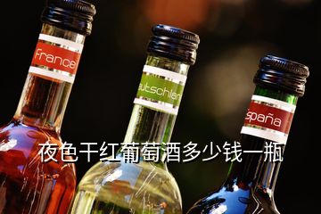 夜色干红葡萄酒多少钱一瓶