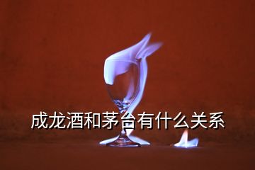 成龙酒和茅台有什么关系