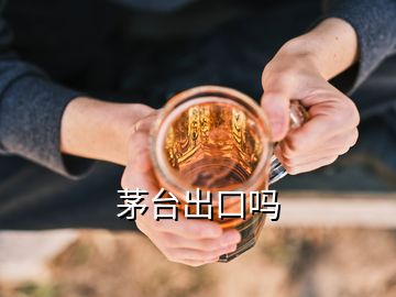 茅台出口吗