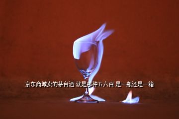 京东商城卖的茅台酒 就是那种五六百 是一瓶还是一箱