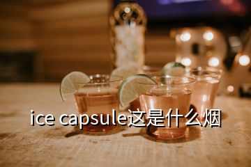 ice capsule这是什么烟