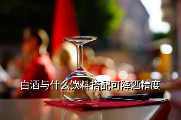 白酒与什么饮料搭配可降酒精度