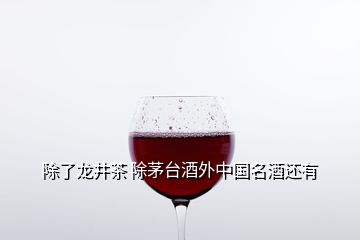 除了龙井茶 除茅台酒外中国名酒还有