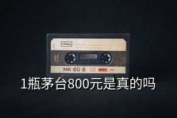 1瓶茅台800元是真的吗