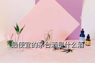 最便宜的茅台酒是什么酒