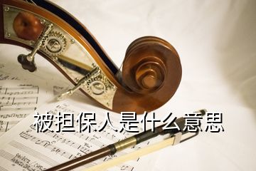 被担保人是什么意思