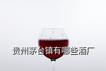 贵州茅台镇有哪些酒厂