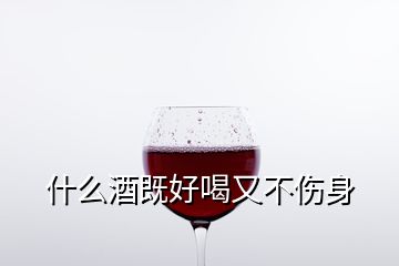 什么酒既好喝又不伤身