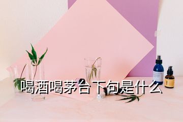 喝酒喝茅台下句是什么