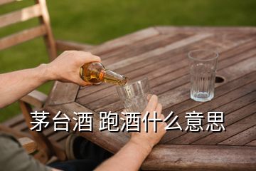 茅台酒 跑酒什么意思