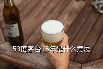 53度茅台15年是什么意思