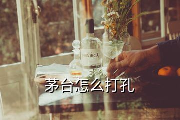 茅台怎么打孔