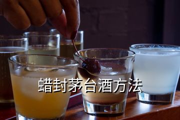 蜡封茅台酒方法