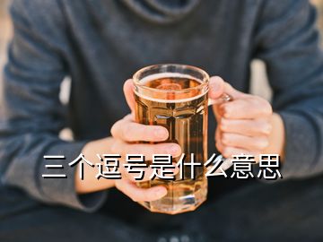 三个逗号是什么意思