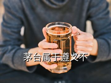 茅台属于遵义不