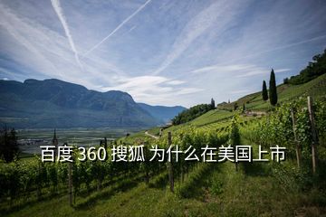 百度 360 搜狐 为什么在美国上市