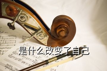 是什么改变了自己