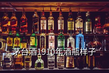 茅台酒1910年酒瓶样子