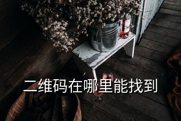 二维码在哪里能找到