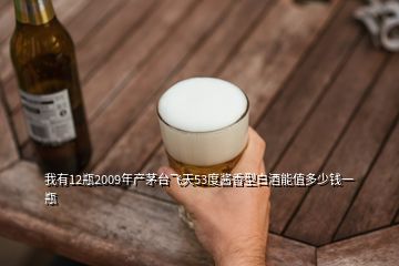 我有12瓶2009年产茅台飞天53度酱香型白酒能值多少钱一瓶