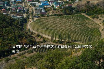 日本的清酒节西条酒祭在这个节日会有什么民俗文化表演