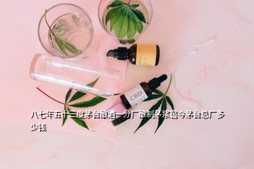 八七年五十三度茅台酿酒一分厂酿制茅浆窖今茅台总厂多少钱