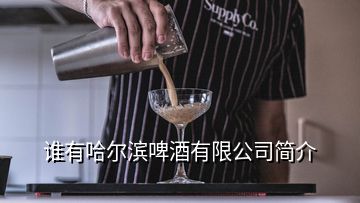 谁有哈尔滨啤酒有限公司简介