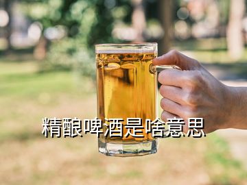 精酿啤酒是啥意思